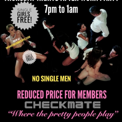 THURSDAY NIGHTS AFTER WORK PARTY @ CHECKMATE-NYC