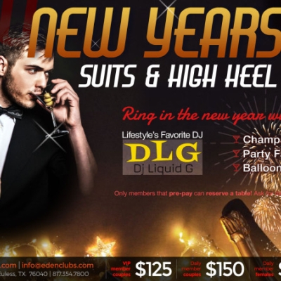 SUITS & HIGH HEEL BOOTS PARTY @ EDEN DFW