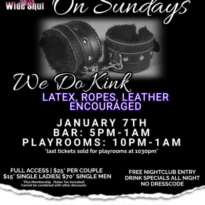 KINK SUNDAY AT EYZ WIDE SHUT NIGHTCLUB