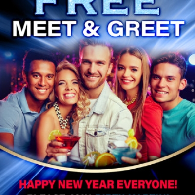 FREE MEET & GREET @ BLUE MARTINI UPSTAIRS BAR - HOSTED BY ATEASE