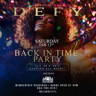 BACK IN TIME PARTY @ DEFY