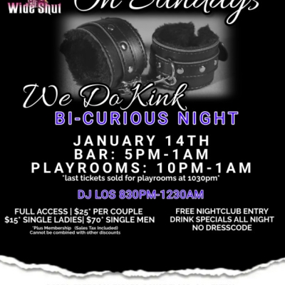 KINK SUNDAY AT EYZ WIDE SHUT NIGHTCLUB