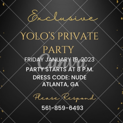 YOLO PRIVATE PRE-GAME PARTY