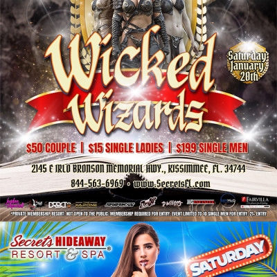 SATURDAY POOL PARTY AND WICKED WIZARDS @ SECRETS HIDEAWAY™