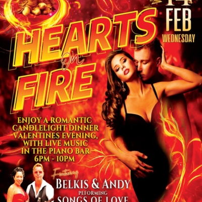 HEARTS ON FIRE - VALENTINES NIGHT DINNER AT CALIENTE RESORT