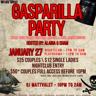 GASPARILLA PARTY AT EYZ WIDE SHUT NIGHTCLUB