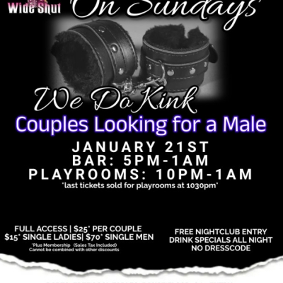 KINK SUNDAY AT EYZ WIDE SHUT NIGHTCLUB
