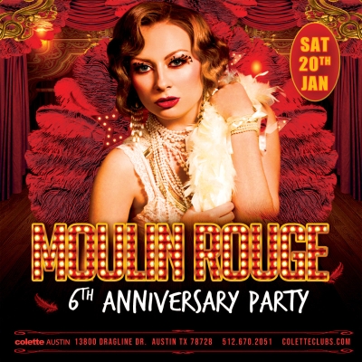 MOULIN ROUGE 6TH ANNIVERSARY PARTY @ COLETTE AUSTIN