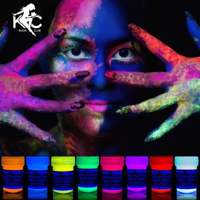 KC BOOK CLUB EDDIES BIRTHDAY NEON GLOW BODY PAINTING EVENT