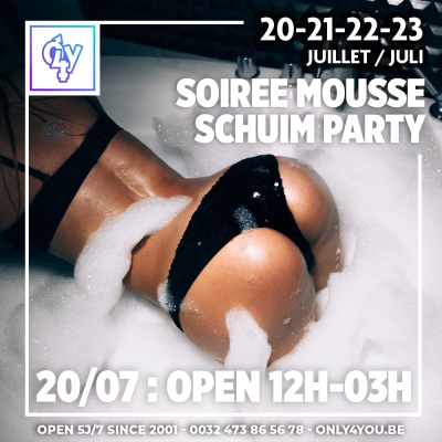 MOUSSE / SCHUIMPARTY & OPEN TOT 3U!