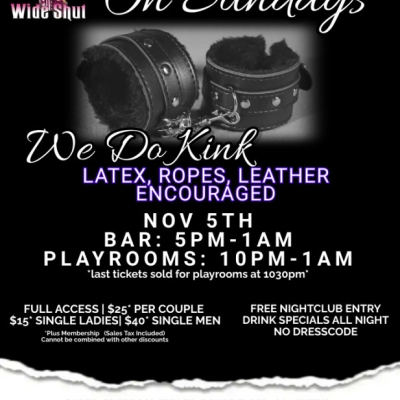 ON SUNDAYS WE DO KINK - LATEX, ROPES, AND LEATHER AT EYZ WIDE SHUT NIGHTCLUB