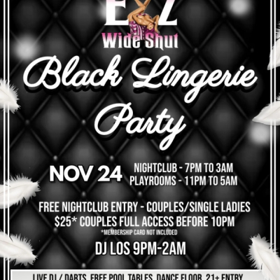 BLACK LINGERIE PARTY AT EYZ WIDE SHUT NIGHTCLUB