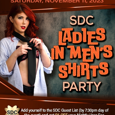SDC LADIES IN MEN’S SHIRTS PARTY AT TRAPEZE CLUB